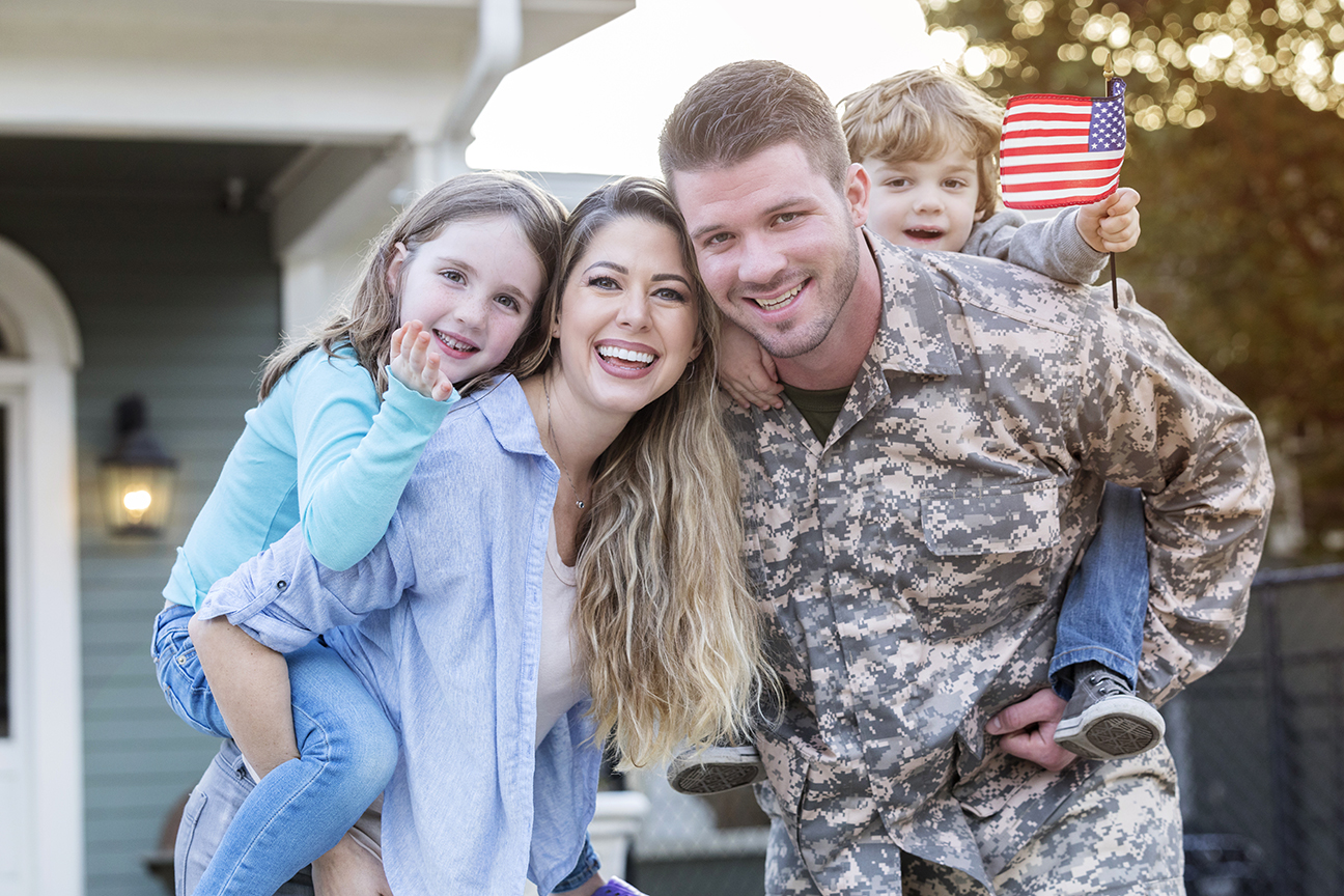 US military family VA loan